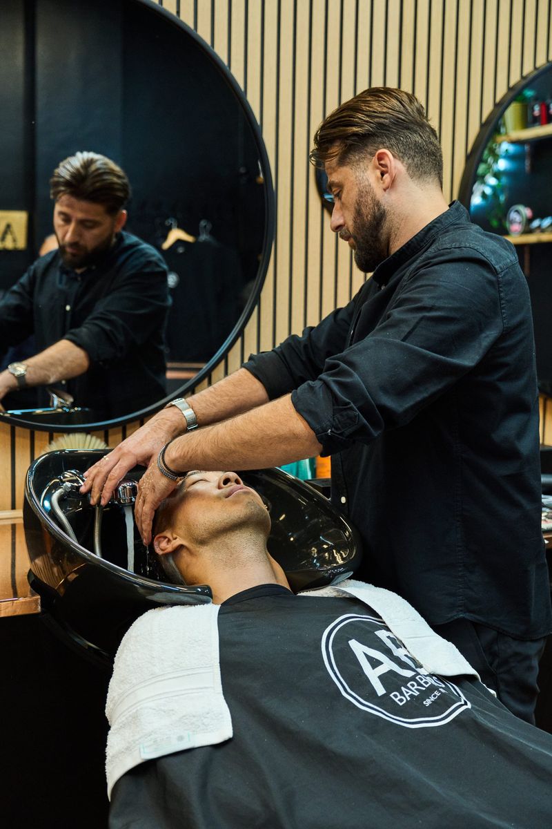 Wash and cut at AB Barbers